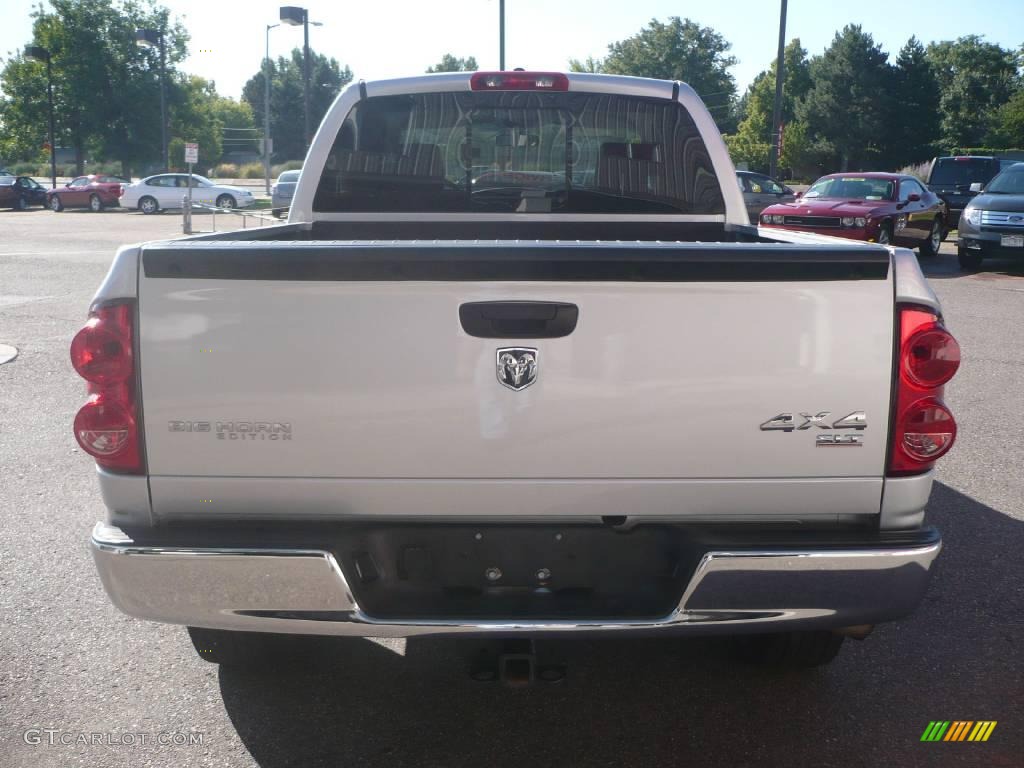 2007 Ram 1500 Big Horn Edition Quad Cab 4x4 - Bright Silver Metallic / Medium Slate Gray photo #4