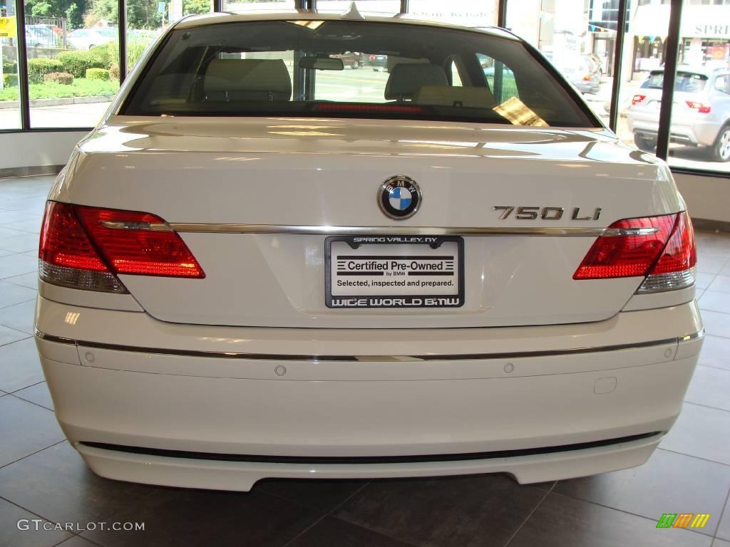 2007 7 Series 750Li Sedan - Alpine White / Cream Beige photo #5