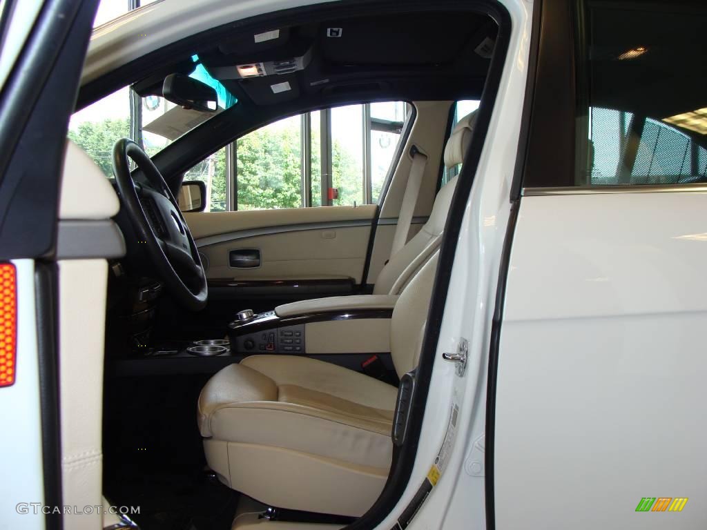 2007 7 Series 750Li Sedan - Alpine White / Cream Beige photo #9