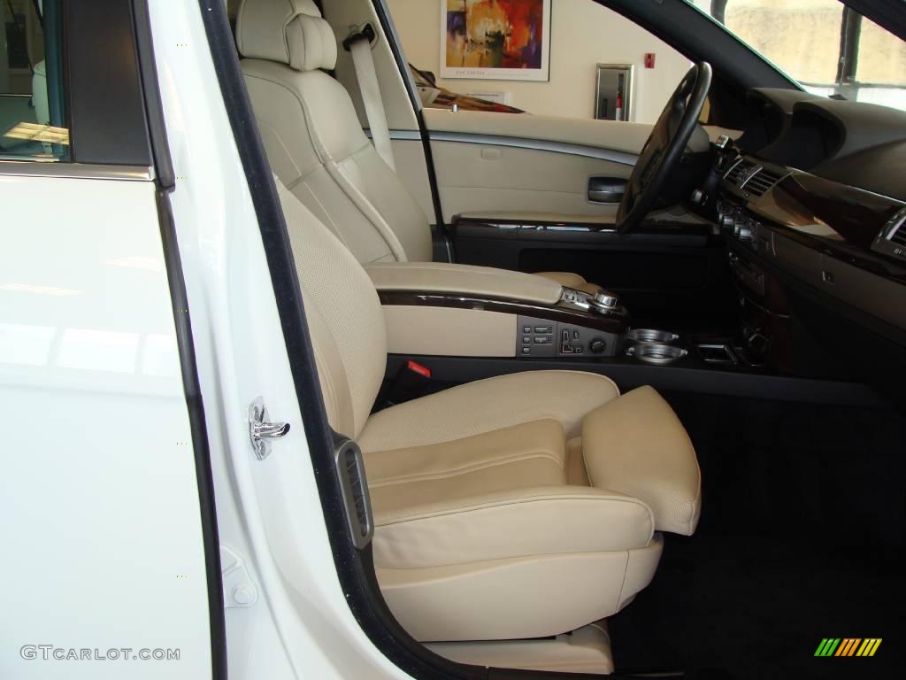 2007 7 Series 750Li Sedan - Alpine White / Cream Beige photo #10