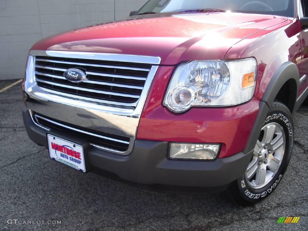 2006 Explorer XLT 4x4 - Redfire Metallic / Stone photo #9