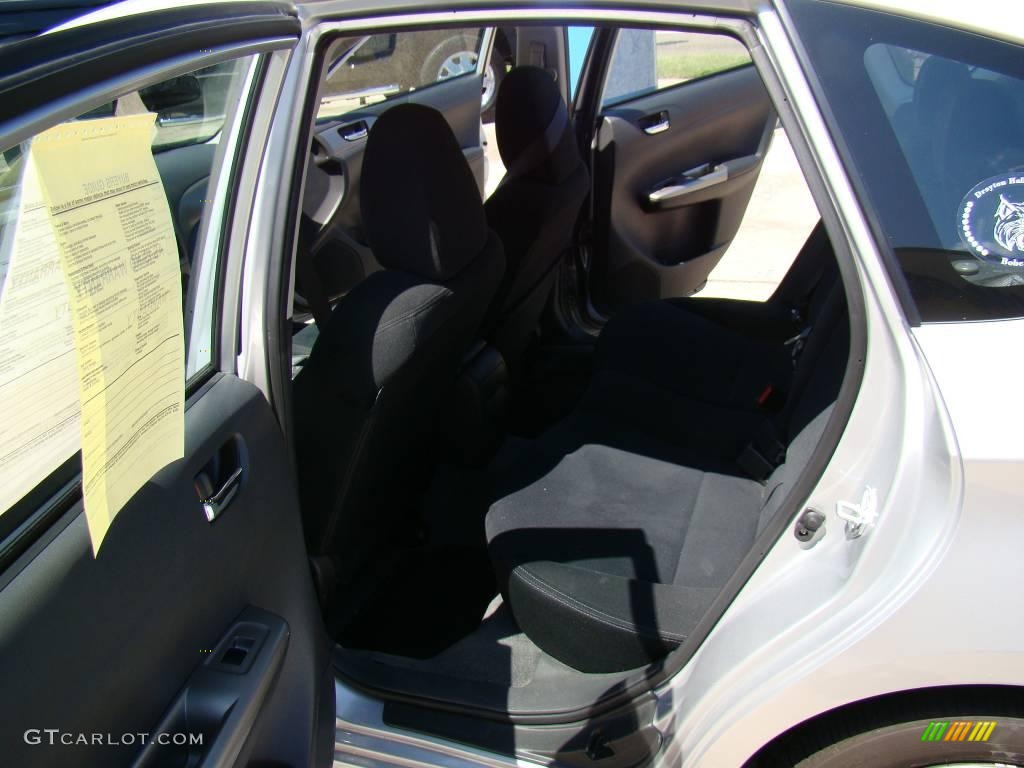 2008 Impreza 2.5i Wagon - Spark Silver Metallic / Carbon Black photo #10