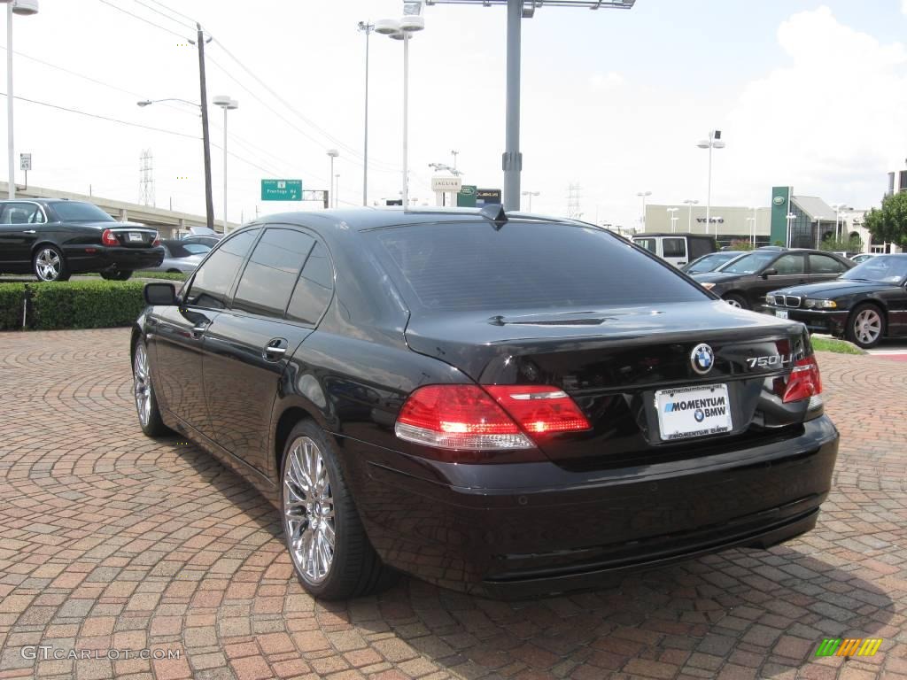 2007 7 Series 750Li Sedan - Jet Black / Black photo #8