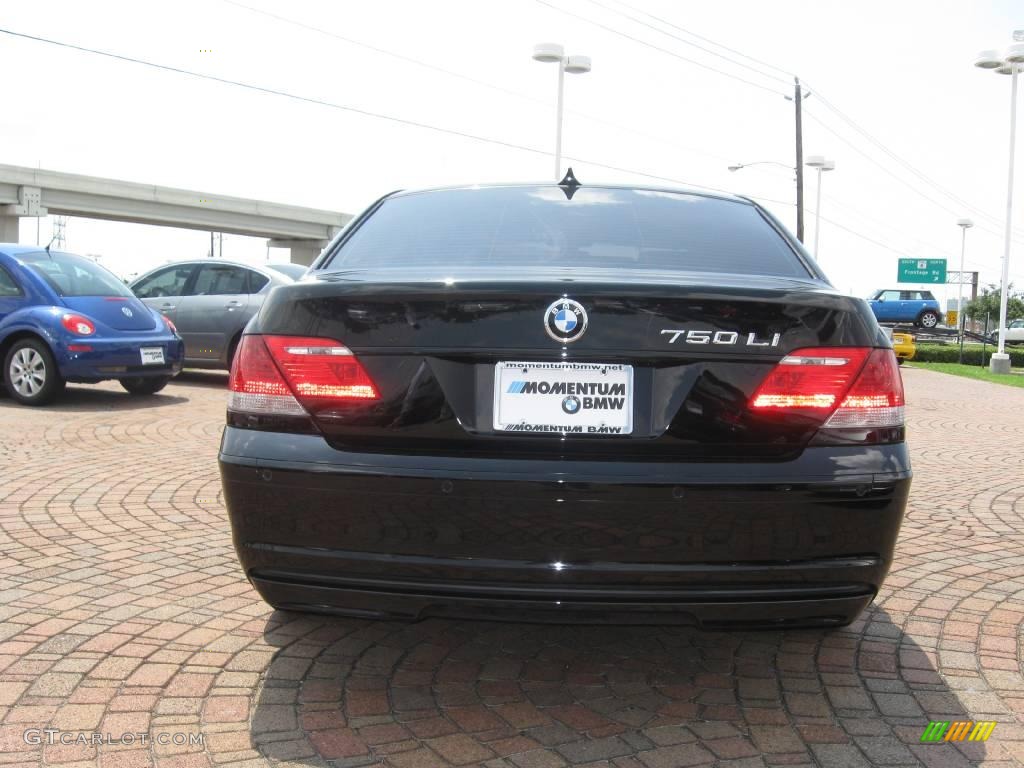 2007 7 Series 750Li Sedan - Jet Black / Black photo #10