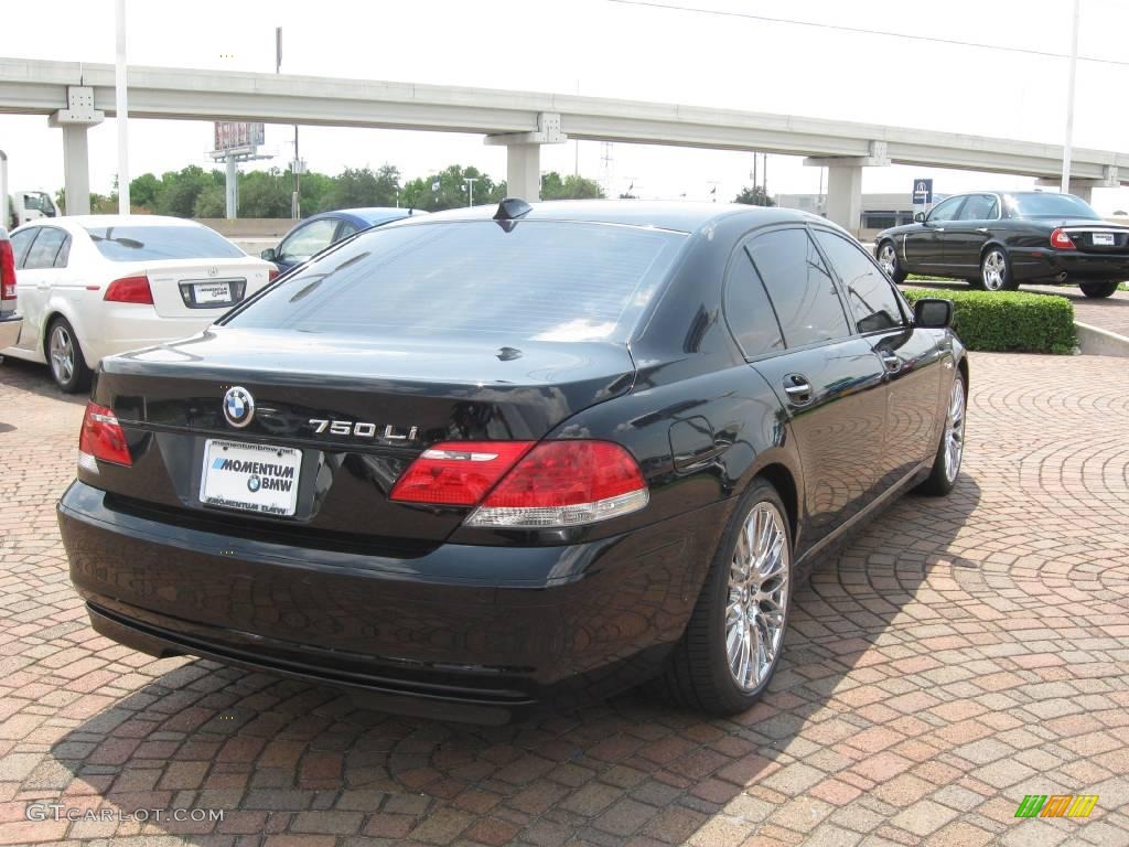 2007 7 Series 750Li Sedan - Jet Black / Black photo #11