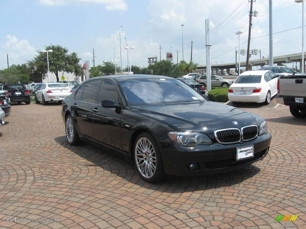 2007 7 Series 750Li Sedan - Jet Black / Black photo #14