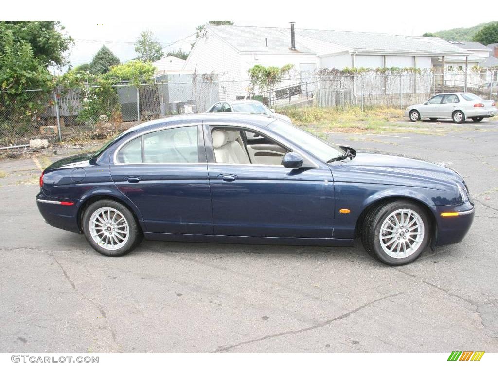 2006 S-Type 3.0 - Indigo Blue Metallic / Champagne photo #4