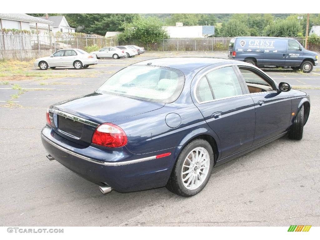 2006 S-Type 3.0 - Indigo Blue Metallic / Champagne photo #5