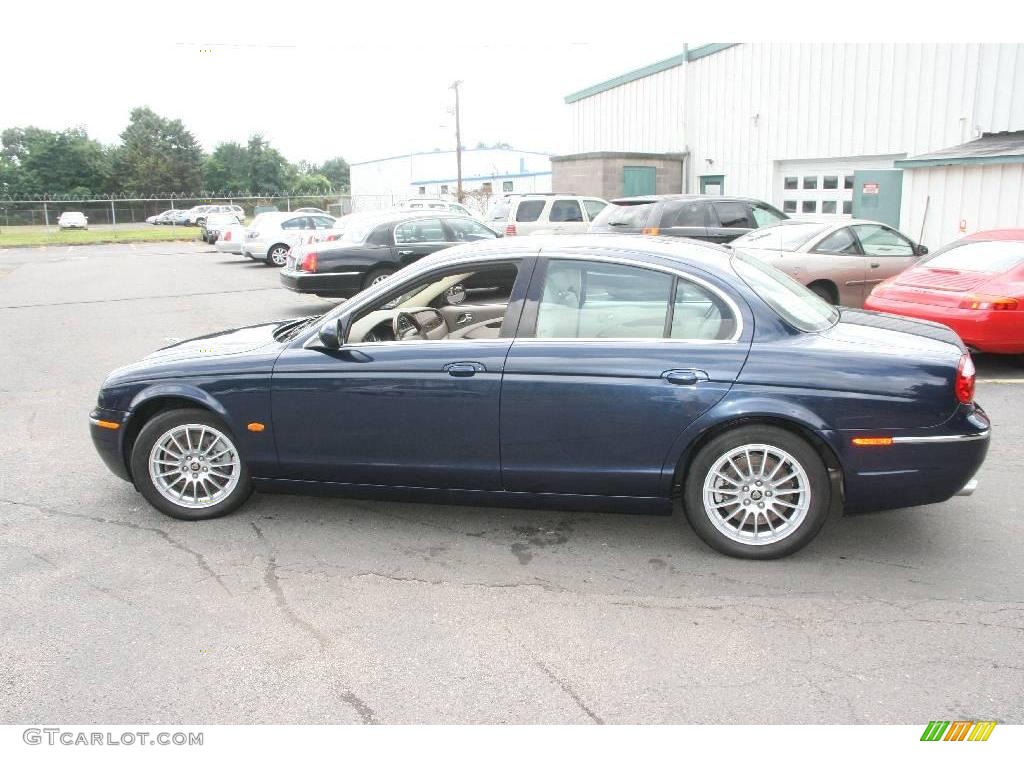 2006 S-Type 3.0 - Indigo Blue Metallic / Champagne photo #9