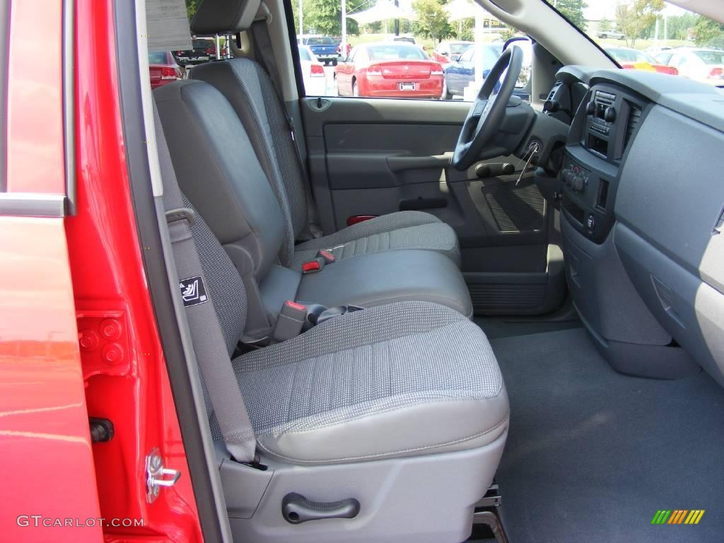 2008 Ram 1500 ST Quad Cab - Flame Red / Medium Slate Gray photo #19