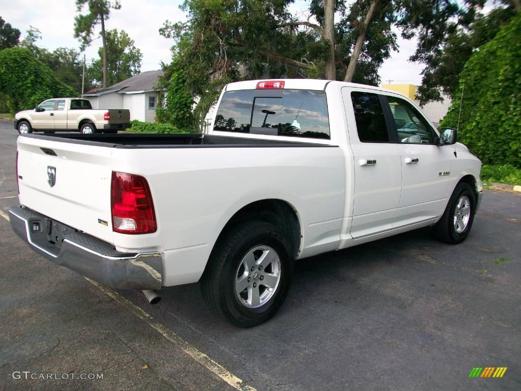 2009 Ram 1500 SLT Quad Cab - Stone White / Dark Slate/Medium Graystone photo #3