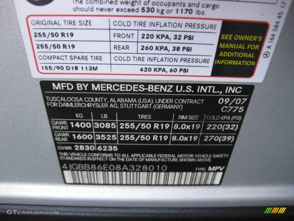 2008 ML 350 4Matic - Iridium Silver Metallic / Black photo #24