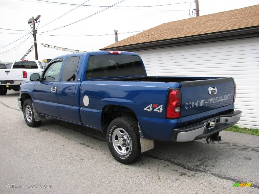 2004 Silverado 1500 Work Truck Extended Cab 4x4 - Arrival Blue Metallic / Dark Charcoal photo #3