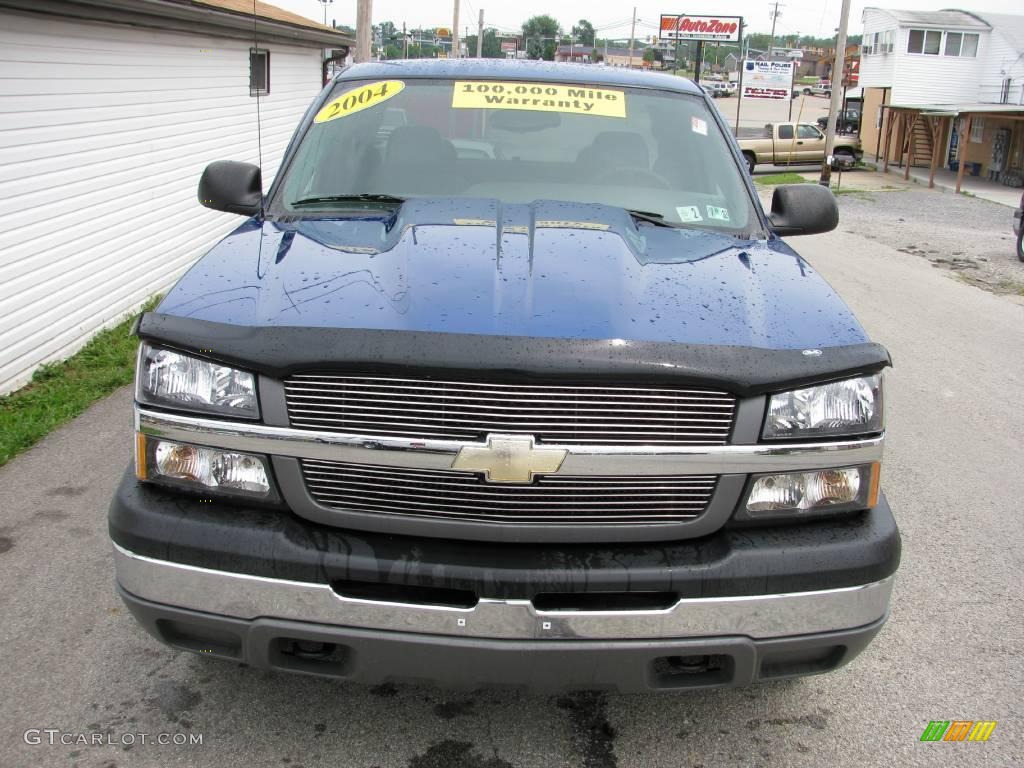 2004 Silverado 1500 Work Truck Extended Cab 4x4 - Arrival Blue Metallic / Dark Charcoal photo #16