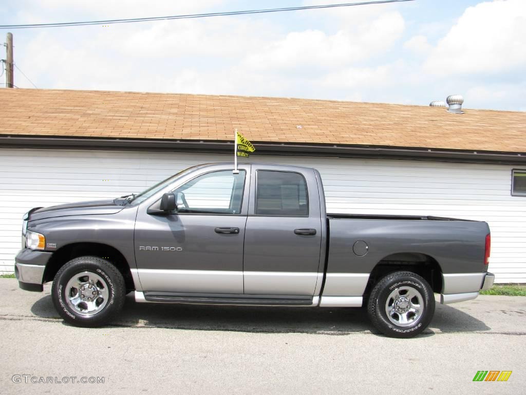 2003 Ram 1500 SLT Quad Cab 4x4 - Graphite Metallic / Dark Slate Gray photo #1