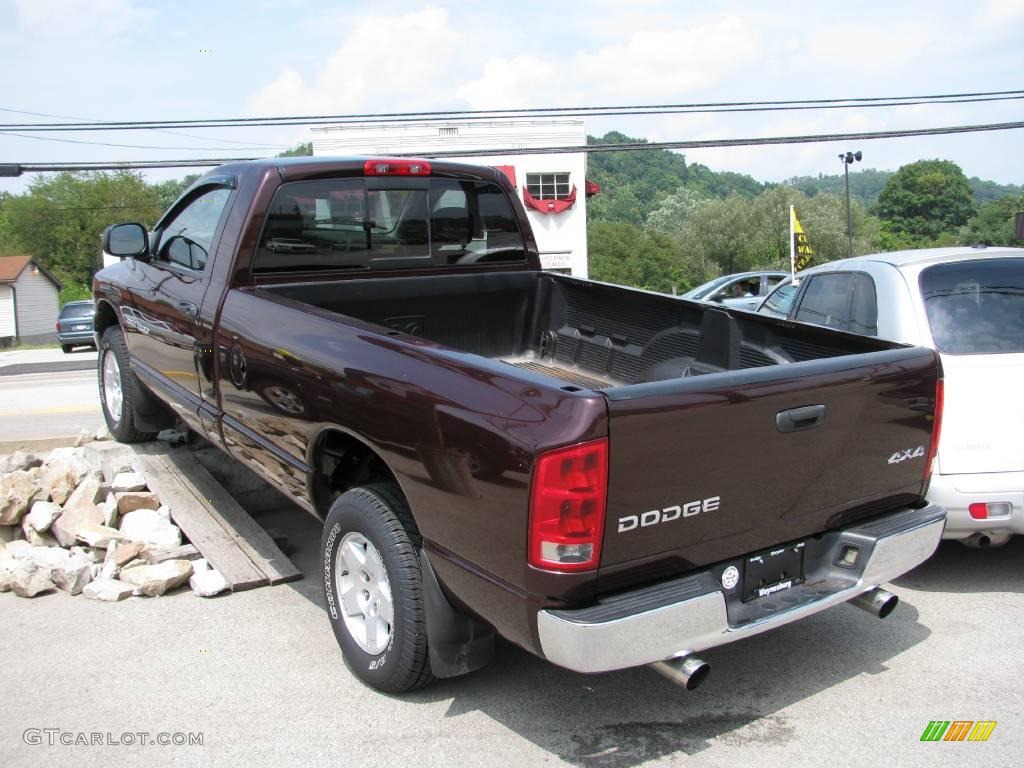 2004 Ram 1500 ST Regular Cab 4x4 - Deep Molten Red Pearl / Taupe photo #10