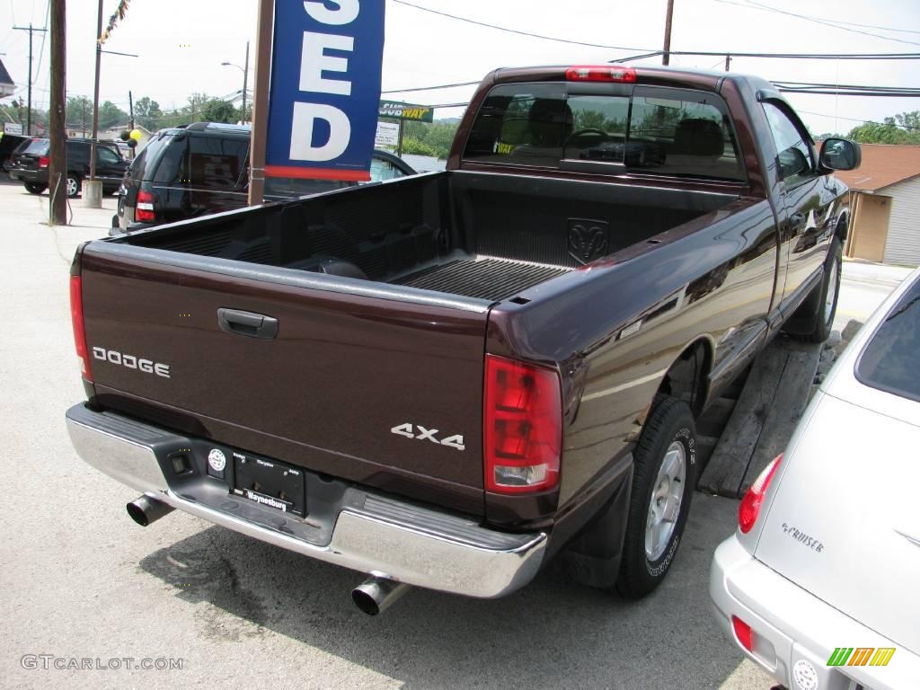2004 Ram 1500 ST Regular Cab 4x4 - Deep Molten Red Pearl / Taupe photo #11