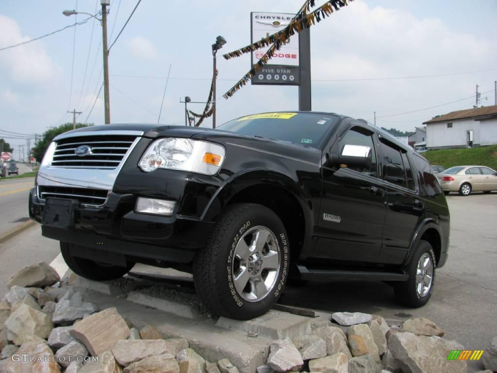 2006 Explorer Limited 4x4 - Black / Black photo #2