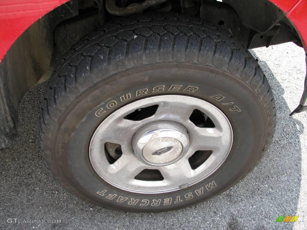 2004 F150 XLT SuperCab 4x4 - Bright Red / Tan photo #13