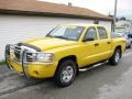 2006 Solar Yellow Dodge Dakota SLT TRX4 Quad Cab 4x4  photo #2