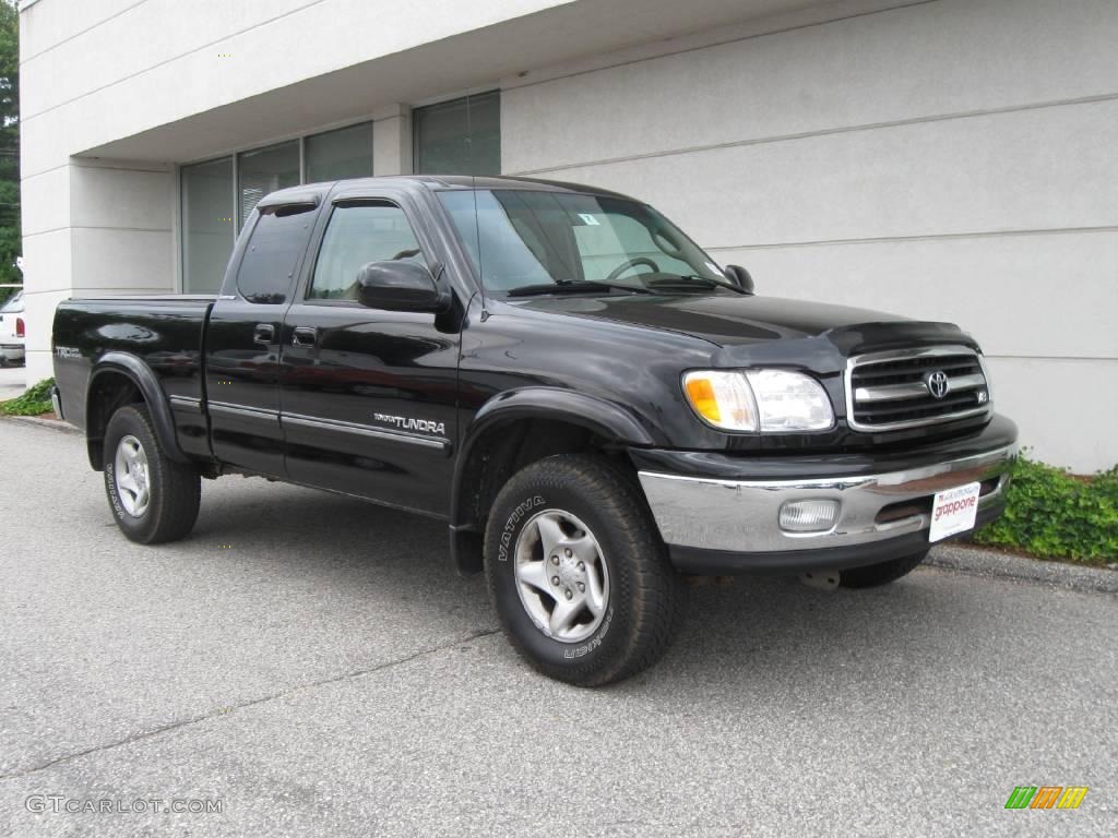 2000 Tundra Limited Extended Cab 4x4 - Black / Light Charcoal photo #1