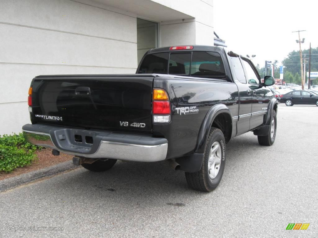 2000 Tundra Limited Extended Cab 4x4 - Black / Light Charcoal photo #3