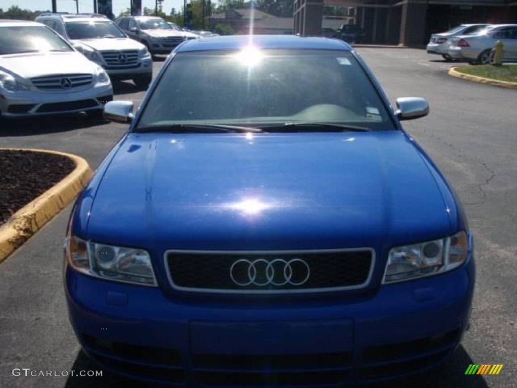 2001 S4 2.7T quattro Sedan - Nogaro Blue / Onyx/Blue photo #2