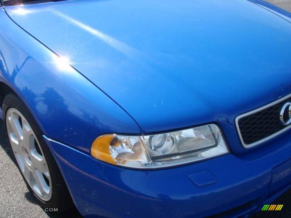 2001 S4 2.7T quattro Sedan - Nogaro Blue / Onyx/Blue photo #4