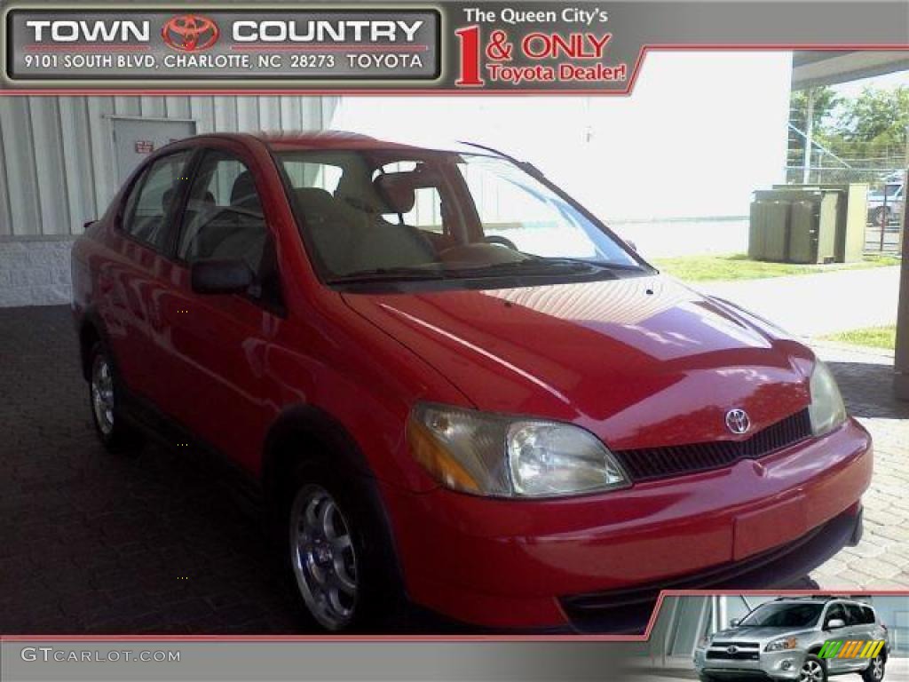 Absolutely Red Toyota ECHO