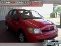 2001 Absolutely Red Toyota ECHO Sedan  photo #1