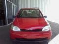 2001 Absolutely Red Toyota ECHO Sedan  photo #2