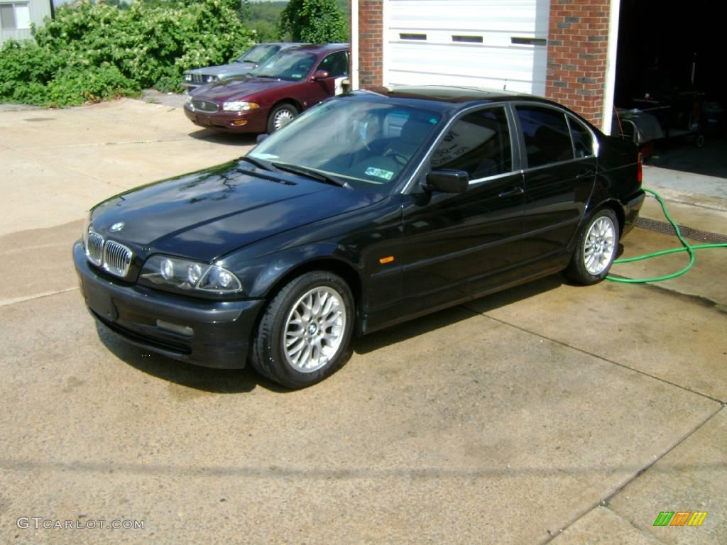 1999 3 Series 328i Sedan - Jet Black / Sand photo #2