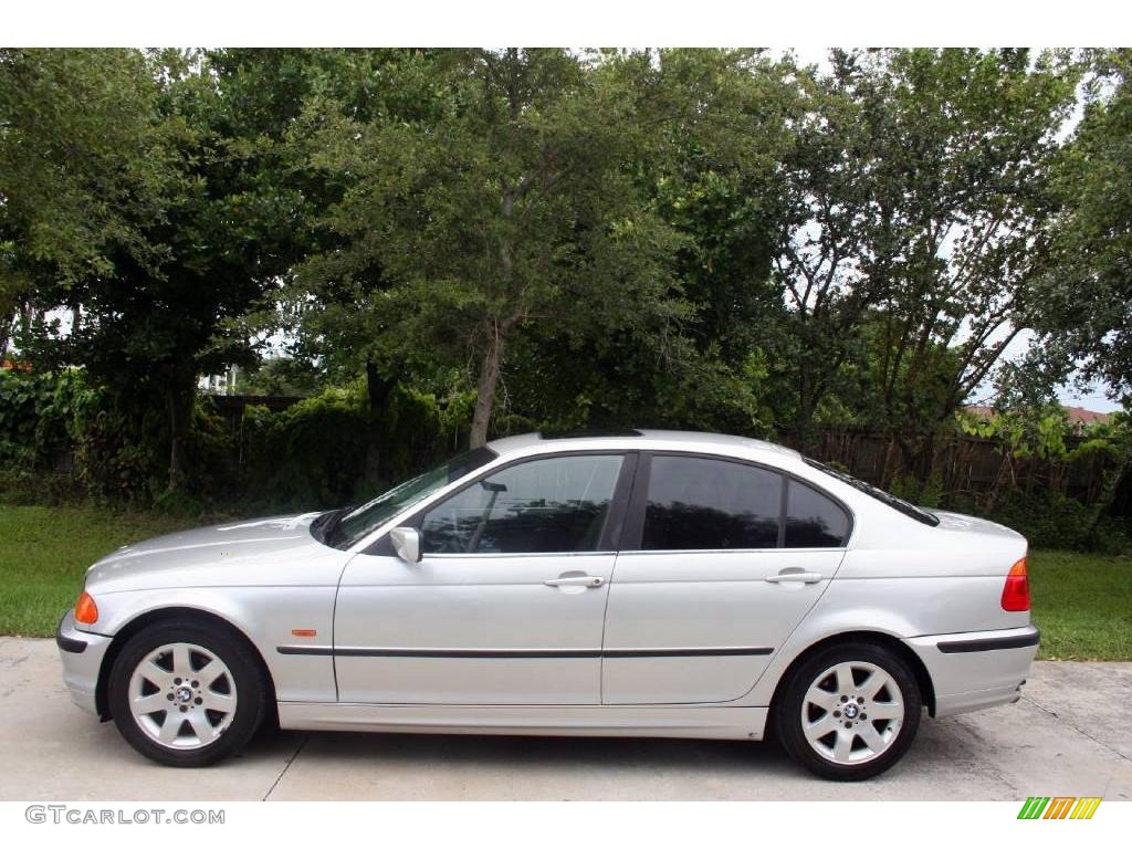 2000 3 Series 328i Sedan - Titanium Silver Metallic / Black photo #5