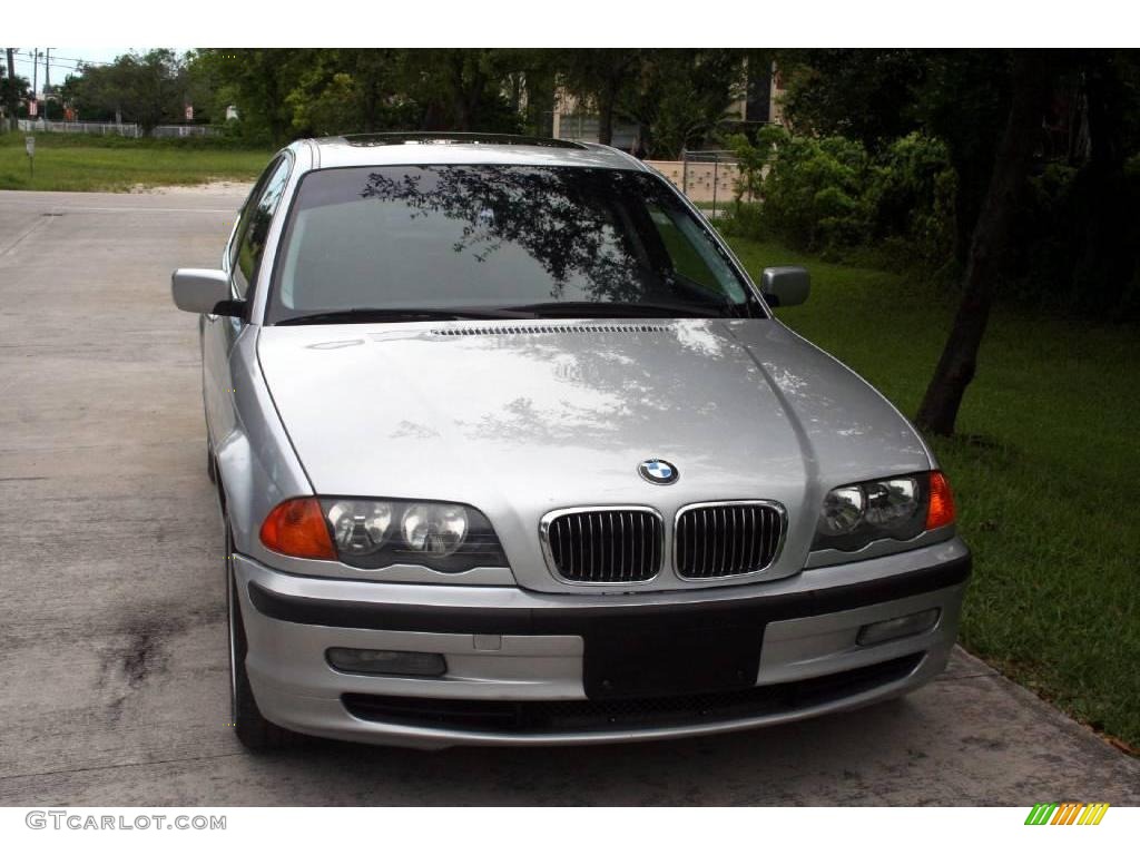 2000 3 Series 328i Sedan - Titanium Silver Metallic / Black photo #20