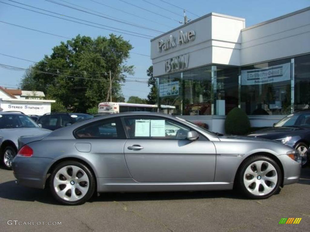 2007 6 Series 650i Coupe - Silver Grey Metallic / Chateau Red photo #1
