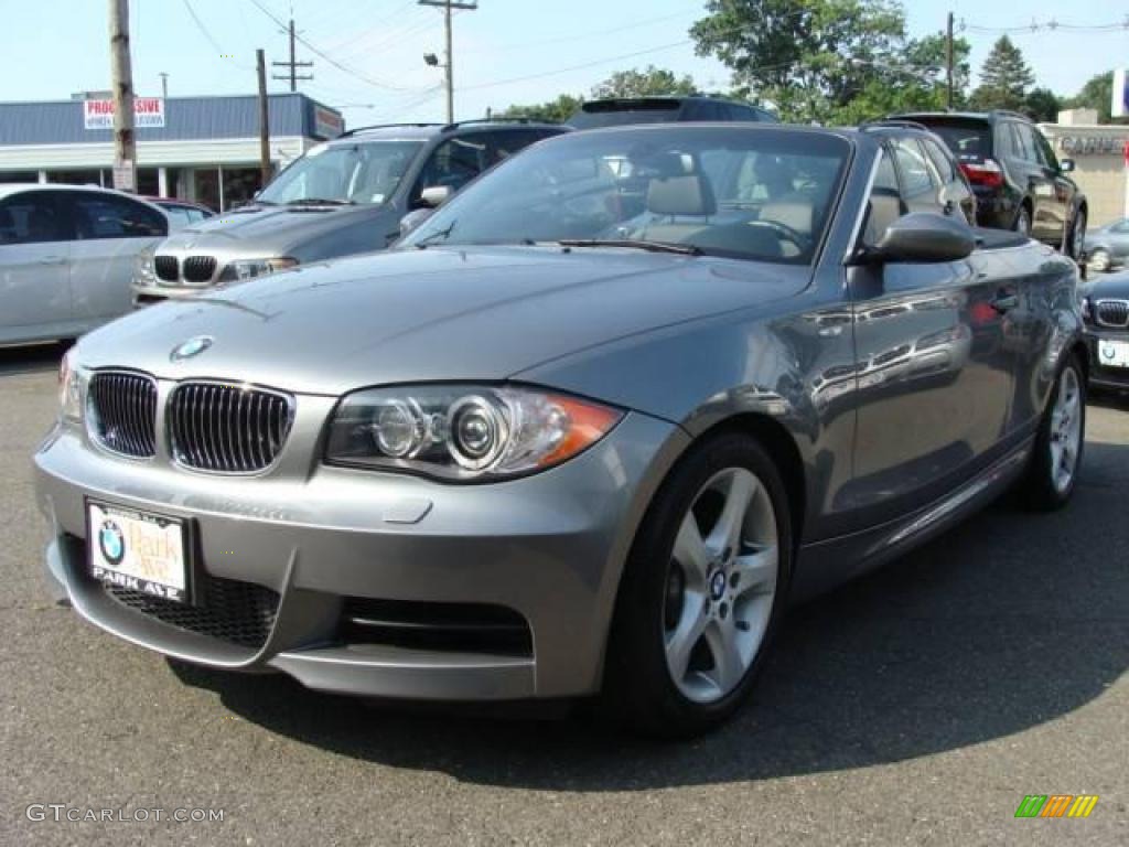 2009 1 Series 135i Convertible - Space Grey Metallic / Black photo #7