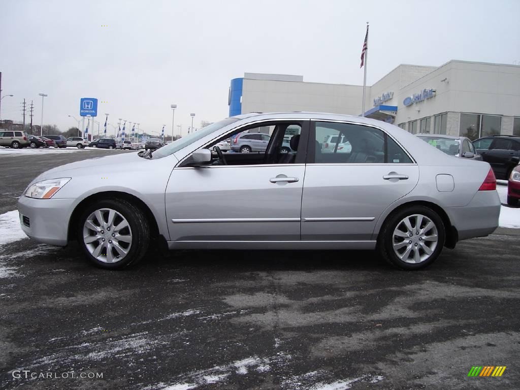 2006 Accord EX-L V6 Sedan - Alabaster Silver Metallic / Black photo #2