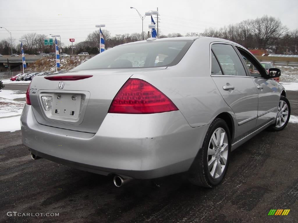 2006 Accord EX-L V6 Sedan - Alabaster Silver Metallic / Black photo #5