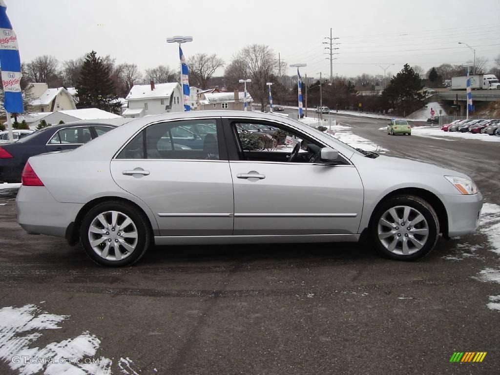 2006 Accord EX-L V6 Sedan - Alabaster Silver Metallic / Black photo #6