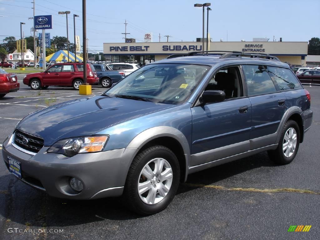 2005 Outback 2.5i Wagon - Atlantic Blue Pearl / Off Black photo #1