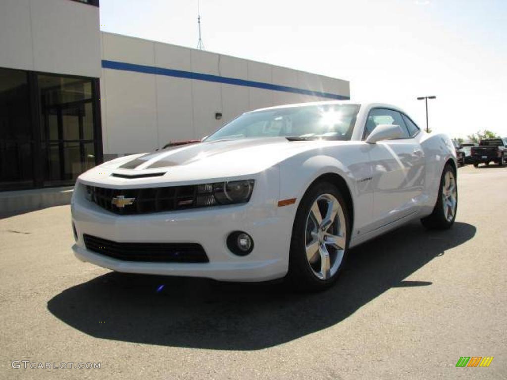 2010 Camaro SS Coupe - Summit White / Beige photo #2