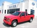2004 Victory Red Chevrolet Colorado LS Extended Cab 4x4  photo #1