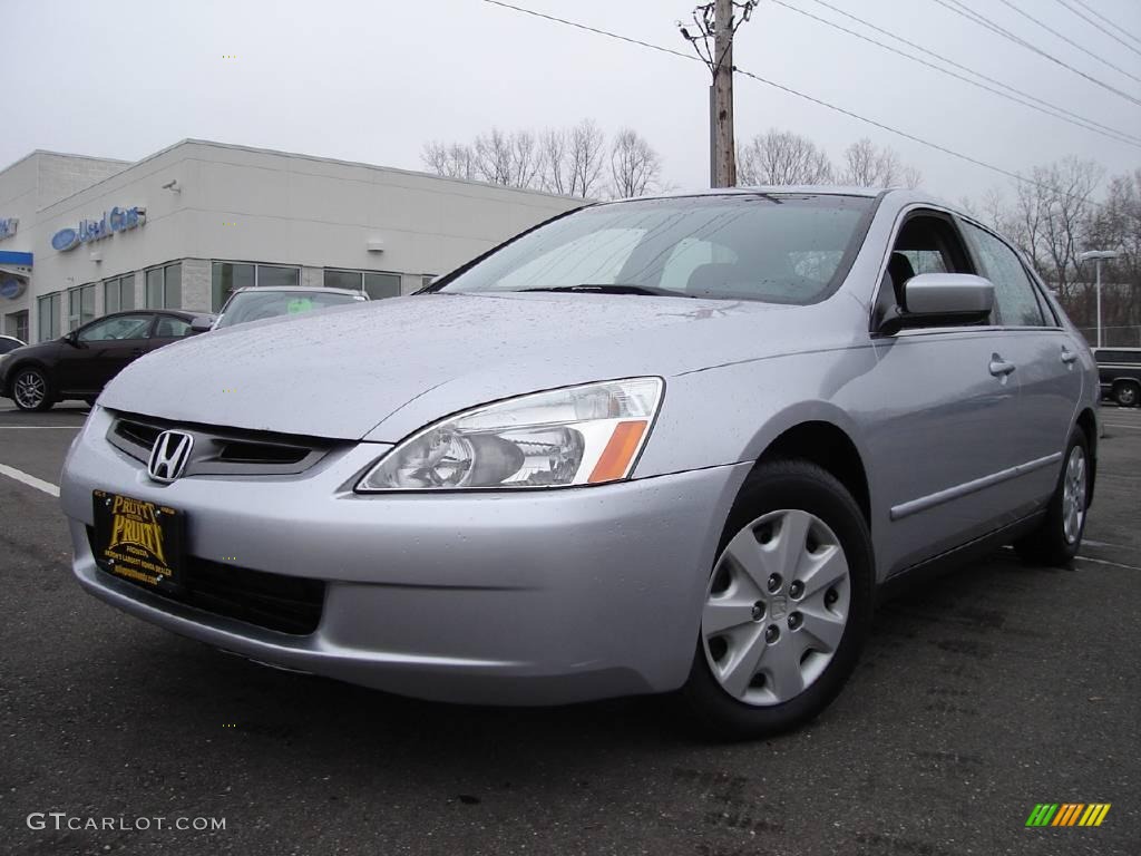 2003 Accord LX Sedan - Satin Silver Metallic / Black photo #1