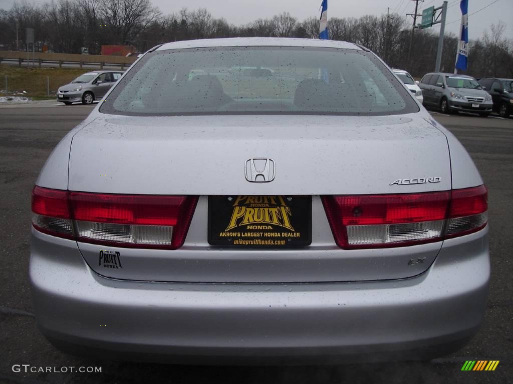 2003 Accord LX Sedan - Satin Silver Metallic / Black photo #4