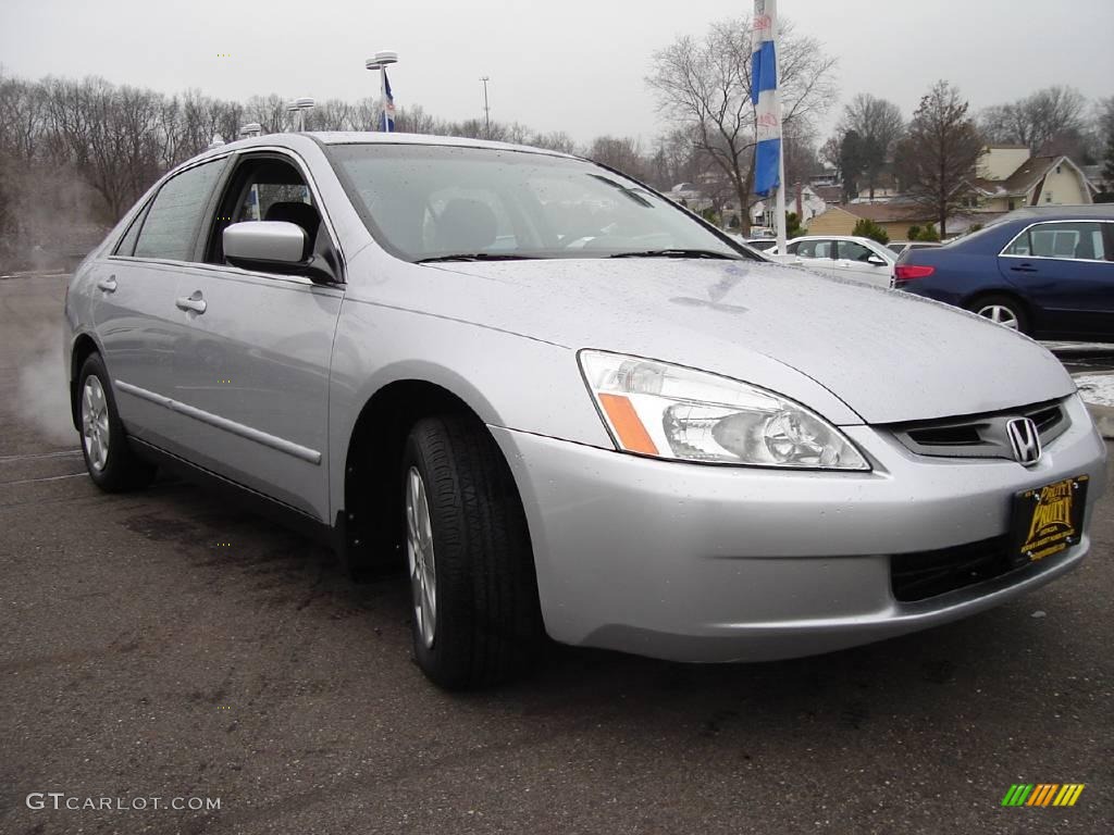 2003 Accord LX Sedan - Satin Silver Metallic / Black photo #7