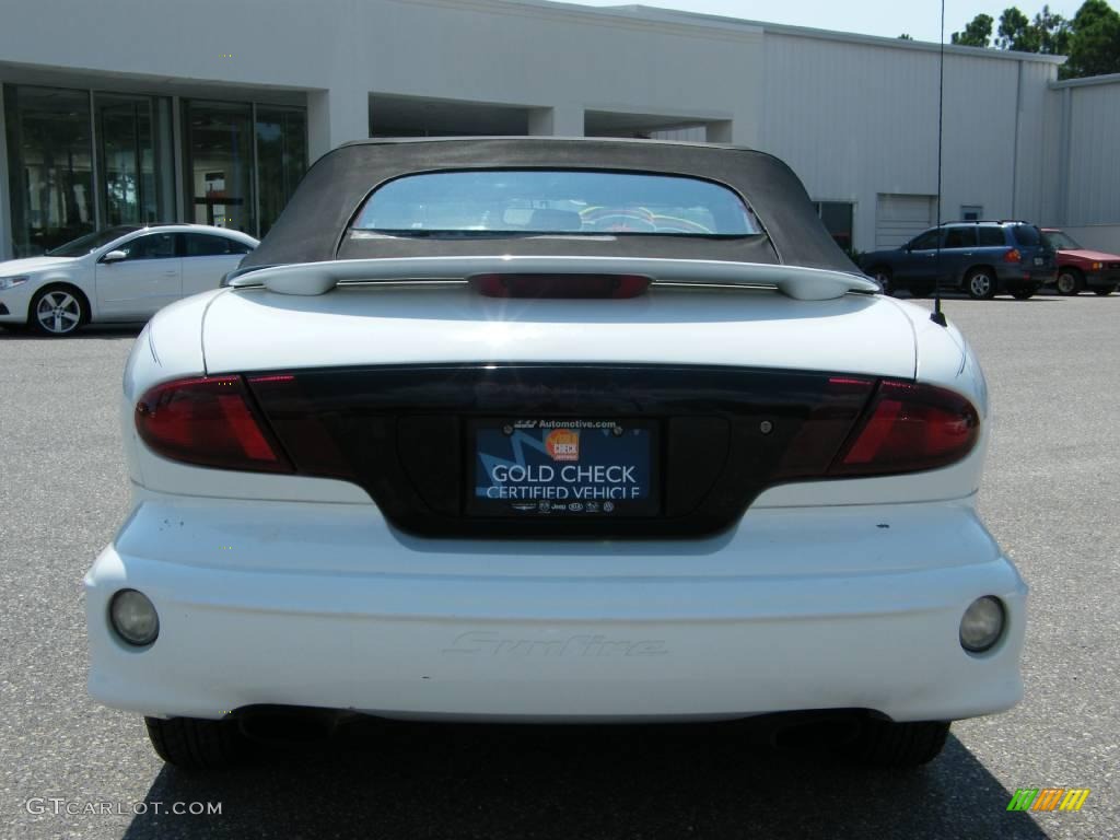 2000 Sunfire GT Convertible - Bright White / Graphite photo #4