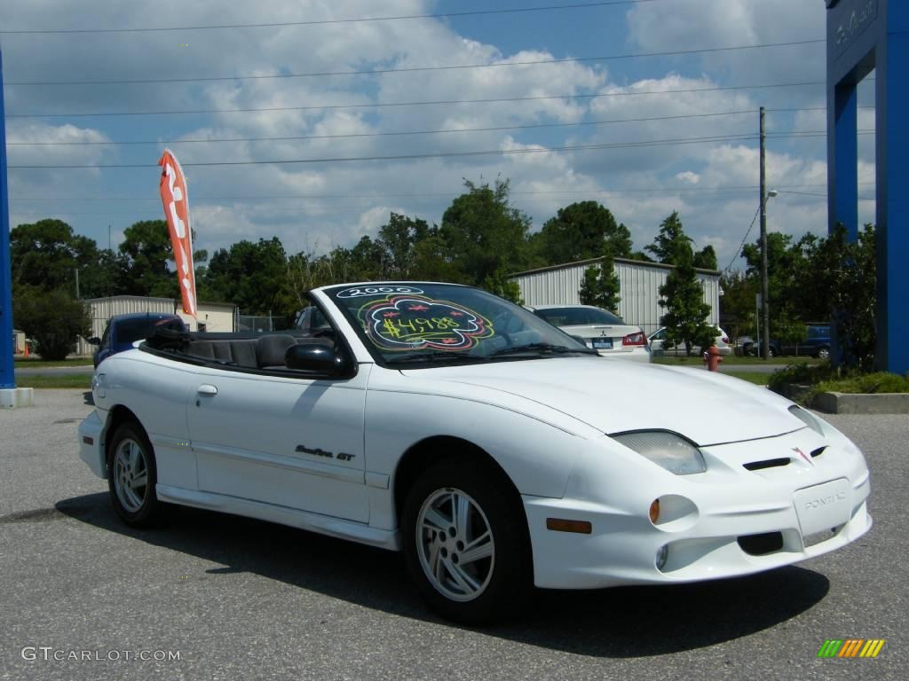 2000 Sunfire GT Convertible - Bright White / Graphite photo #19