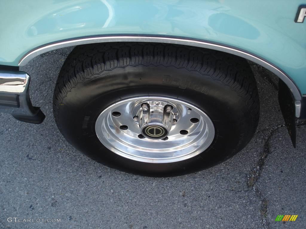 1995 F150 XLT Regular Cab - Medium Calypso Green Metallic / Gray photo #13