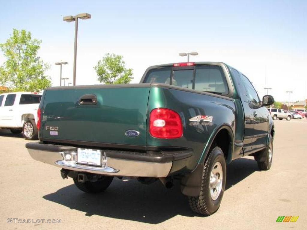 1999 F150 XLT Extended Cab 4x4 - Woodland Green Metallic / Medium Graphite photo #5