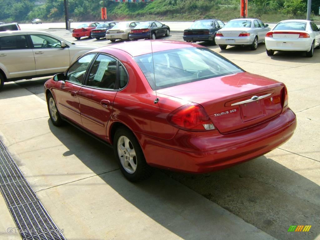 2001 Taurus SES - Toreador Red Metallic / Dark Charcoal photo #5
